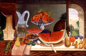 Henry Church, Jr. - Tabletop Still Life with Fruit