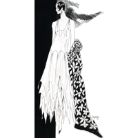 image of stipelman illustration of a Vionnet gown