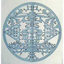 Image of printwork by Michael Loderstedt titled Sternenkarte