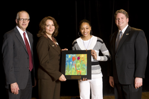 2010 POL Winner with award and presenters