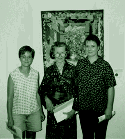 Award winners Jodi Miller, Anne Hubler and Pia Deinhardt
