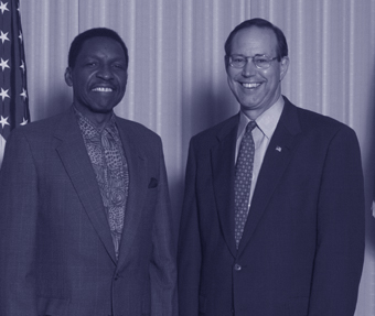 Ronnie Williams and Governor Bob Taft