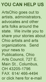 Help us out - send in your artist and arts organization related stories