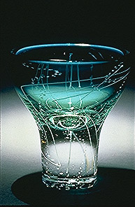 Mark Sudduth 
American, born 1960; lives Cleveland Heights 
Line Series Bowl , 1998 
Blown glass 
9 x 7 x 7 
Courtesy of the artist 
