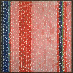 Alma Thomas 
A Glimpse of the Moon, 1960 
Acrylic on canvas 29 x 28 inches 
Collection of the Wendell Street Gallery, Cambridge, Massachusetts 