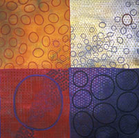 Michele Hardy
Mandeville, LA
Geoforms: Porosity #6
Hand-dyed, painted, surface designed cotton
48”x48”
