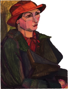 Clara Deike
Self Portrait
c. Mid-1920s
Oil on canvas
23" x 17 1/2"