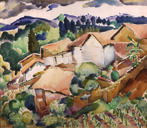 Alice Schille
Guatemalan Rooftops
1930-35
Watercolor on paper
18" x 21"