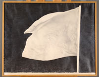 Image of a graphite on paper work by Lowell Tolstedt titled Flag Sequence Series III, collection of the Columbus Museum of Art, Columbus, Ohio, museum purchase, Howald Fund