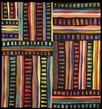 Image of an artquilt titled "Motivation" by Janet Steadman