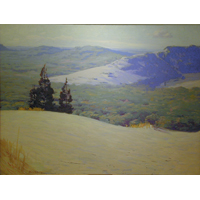 Image of a painting by Frank V. Dudley titled Duneland