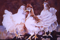image of a painting by Susie Schreiber Three's A Crowd