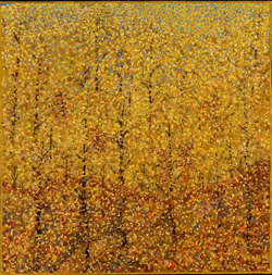 image of a quilt by Barbara Oliver Hartmann titled Falling Leaves
