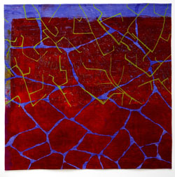 image of a quilt by Ann Johnston titled Diminishing