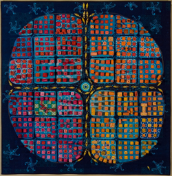 image of a quilt by Kathy York titled Little Fish in a Big City