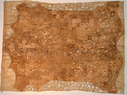 Image of quilt by Sue Akerman titled Africa Scarified IV