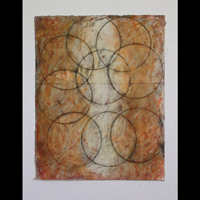 image of a print by Susan Squires titled Circling
