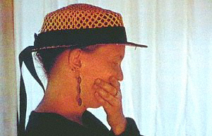 Malcolm Cochran 
Washing Feet (details) 
1996-97 
video projection, marble courtesy the artist 