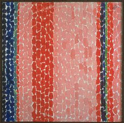 Alma Thomas 
A Glimpse of the Moon, 1960 
Acrylic on canvas 29 x 28 inches 
Collection of the Wendell Street Gallery, Cambridge, Massachusetts 