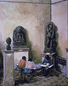 Image of watercolor by Grant Reynard