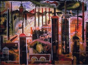 Image of watercolor by Paul B. Travis