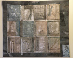image of a quilt by Liz DeBellis titled Self Portrait