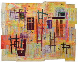 image of a quilt by Catherine Kleeman titled Family Reunion