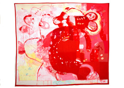 image of a quilt by Anne Smith titled Calon Lan